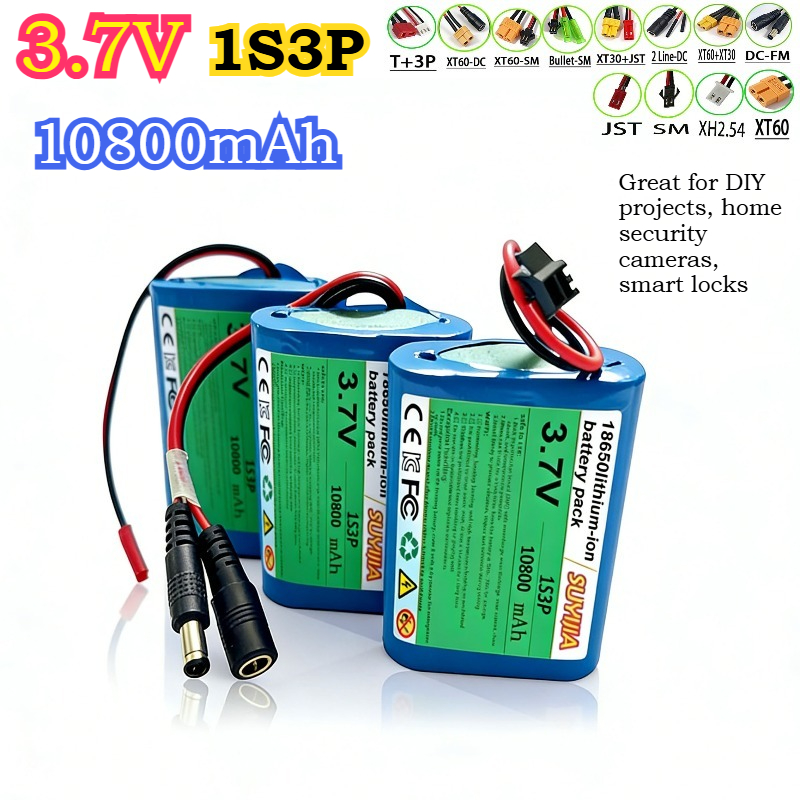 Home Security Robot - 3.7V 10800mAh 1S3P 18650 Gloednieuwe Li-ion