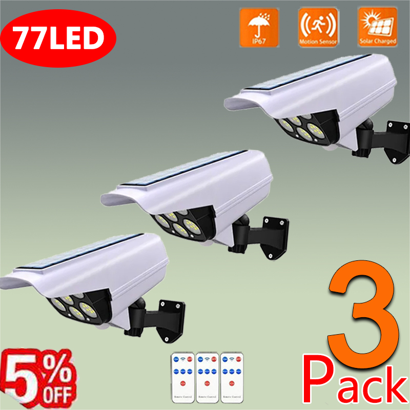 Home Security Flood Lights - 77LED Solar Motion Sensor Beveiligingslicht Outdoor