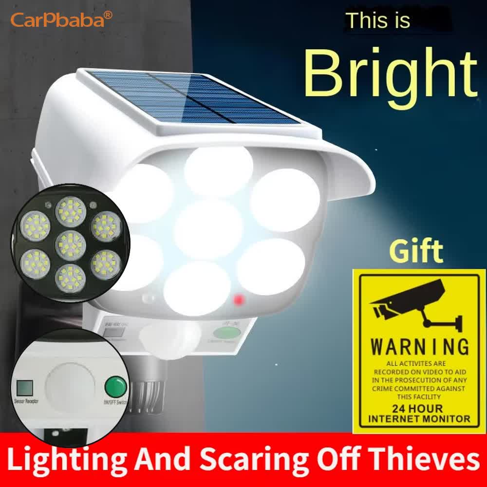 Home Security Flood Lights - Outdoor Solar Light Bewegingssensor Beveiliging Dummy