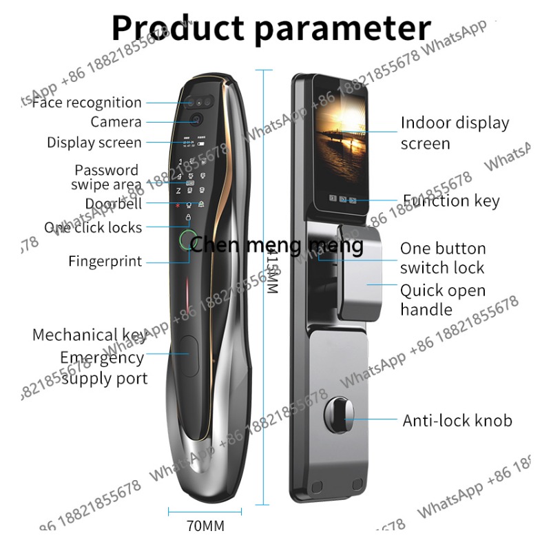 Beveiligingsvingerafdrukkaart  - Home Security Front Door Camera recensie en prijs